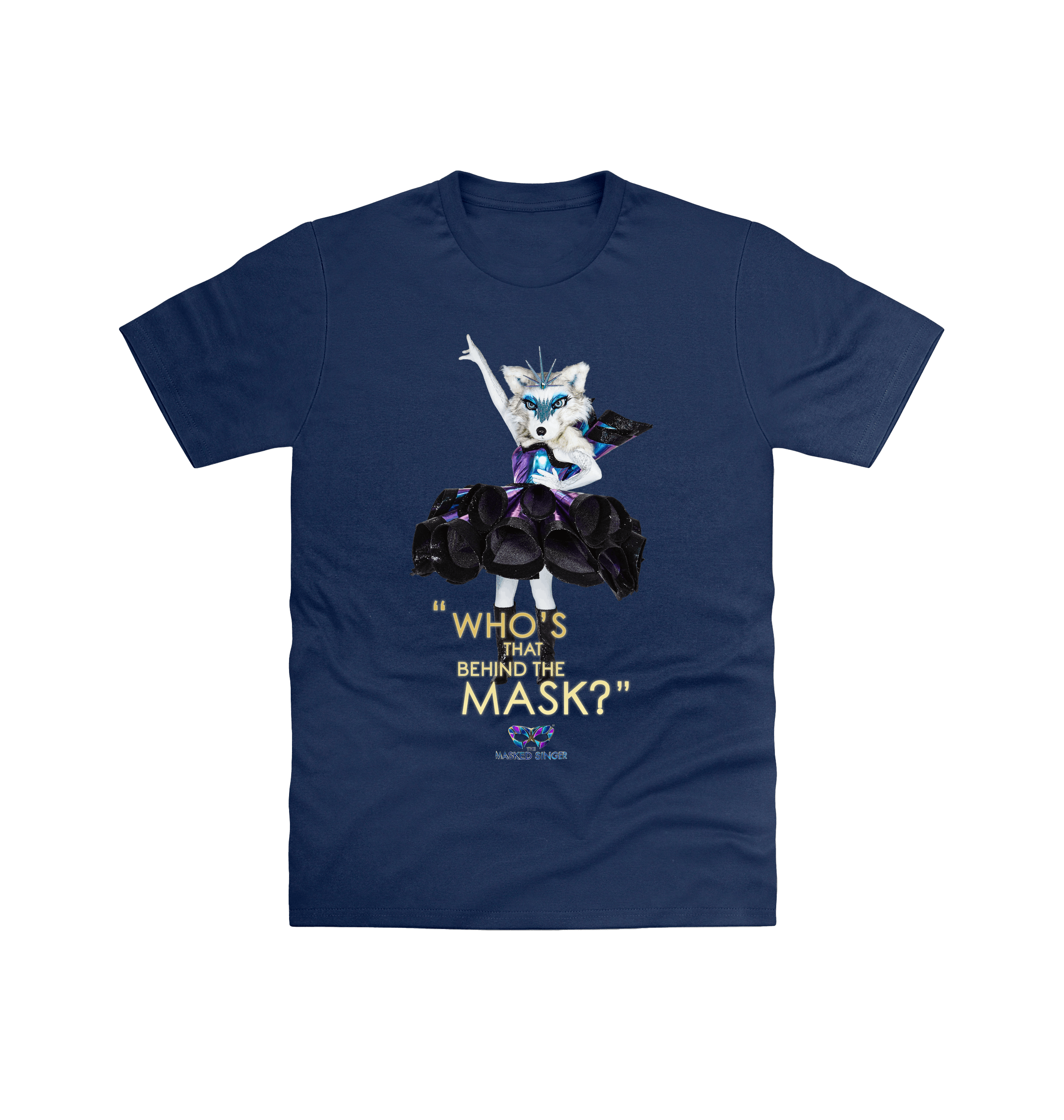 Navy Printed T-shirt Front